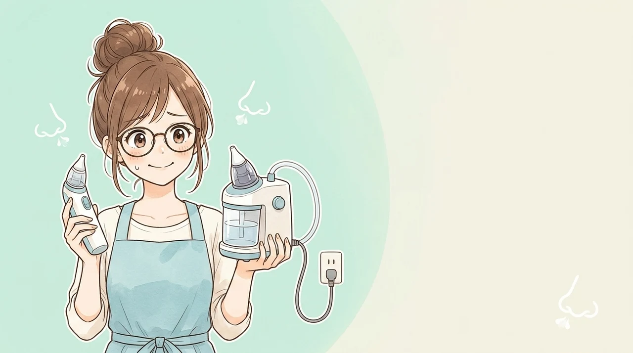 電動鼻吸い器の据え置き型とハンディ型を徹底比較