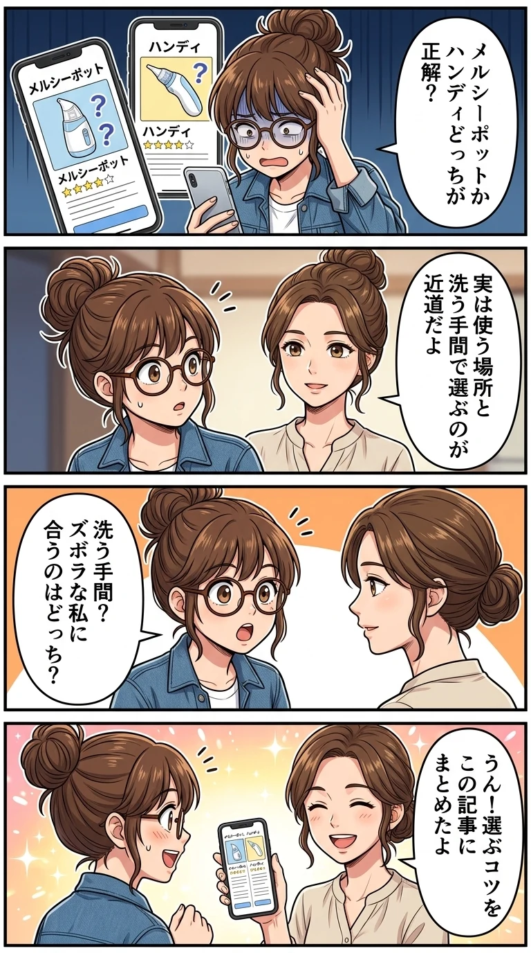 電動鼻吸い器 メルシーポット ハンディ 比較