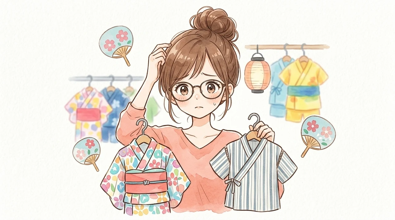 子供の浴衣と甚平、どっちを選ぶ?基本の違いを比較