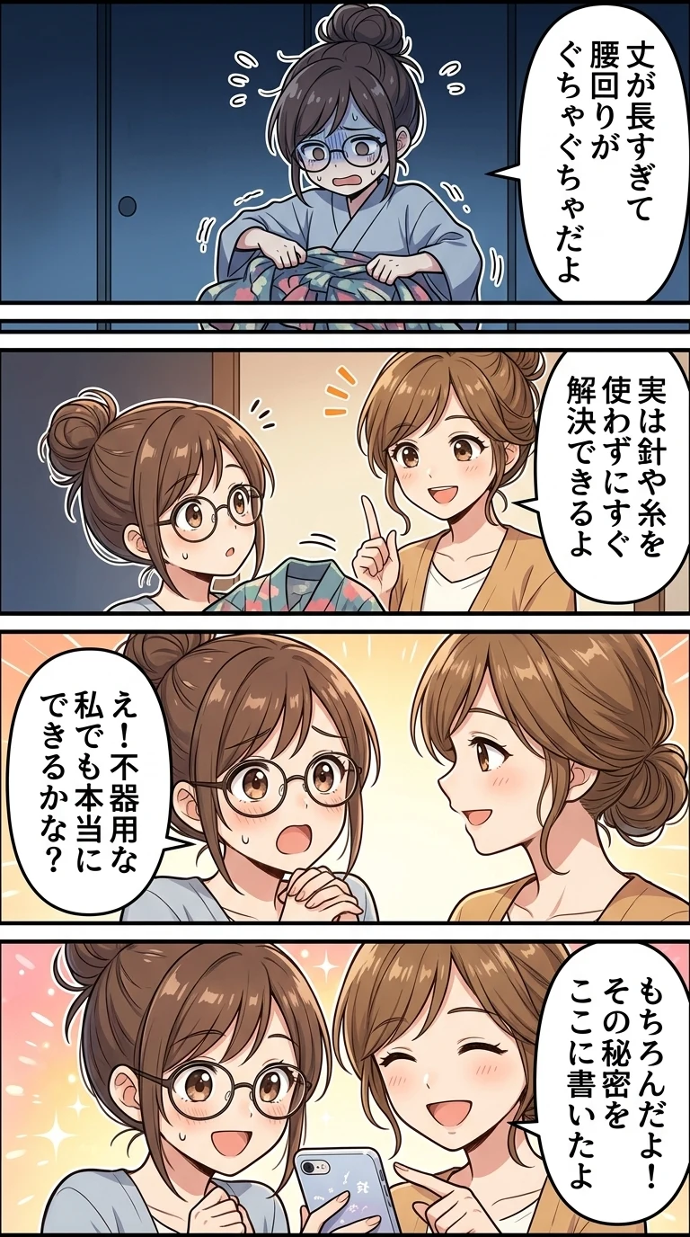 子供 浴衣 長すぎ おはしょり