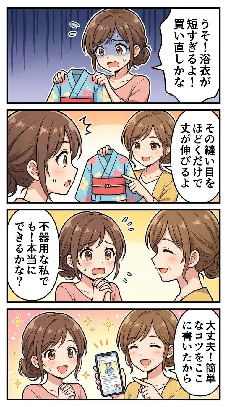 子供浴衣 丈 短い