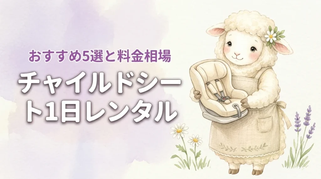 チャイルドシートを1日だけレンタルする方法！おすすめサービス5選と料金相場