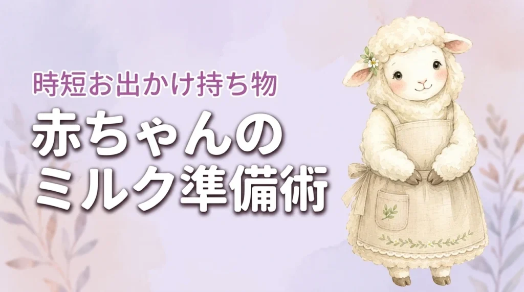 赤ちゃんとのお出かけ持ち物は？ミルク準備を時短で済ませる持ち運び術