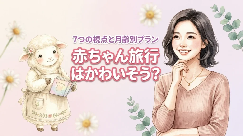 赤ちゃん旅行はかわいそう？罪悪感を手放す7つの視点と月齢別プラン