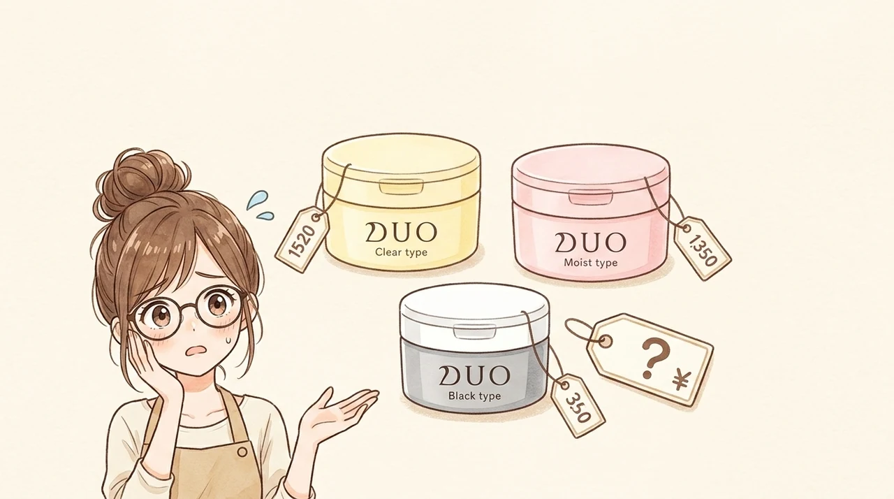 DUO クレンジングバームの種類と価格の注意点