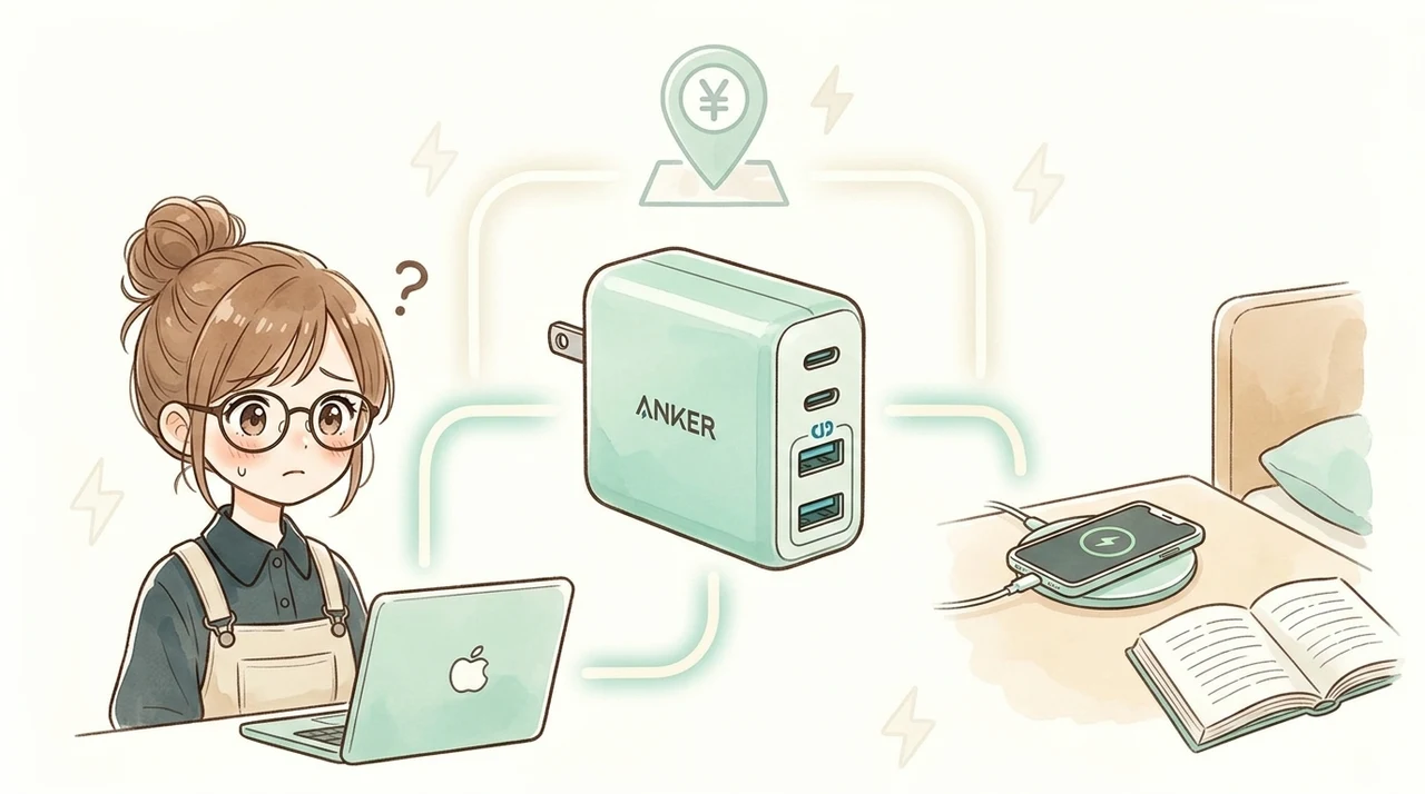 Anker 充電器のおすすめ購入先を状況別に紹介