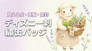 ディズニー刺繍缶バッジビスケットはどこで買える？再販情報と開封結果を徹底レポート