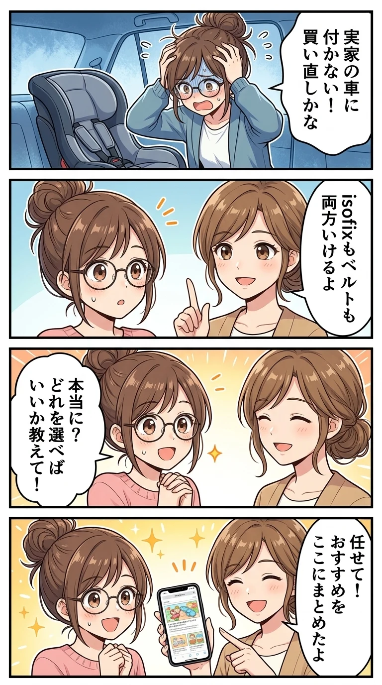 isofix シートベルト両対応