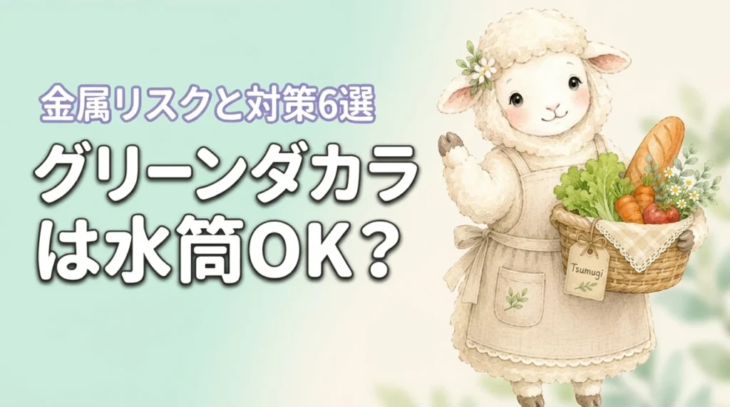 グリーンダカラを水筒に入れるのは大丈夫？金属製で起きるリスクと対策6選