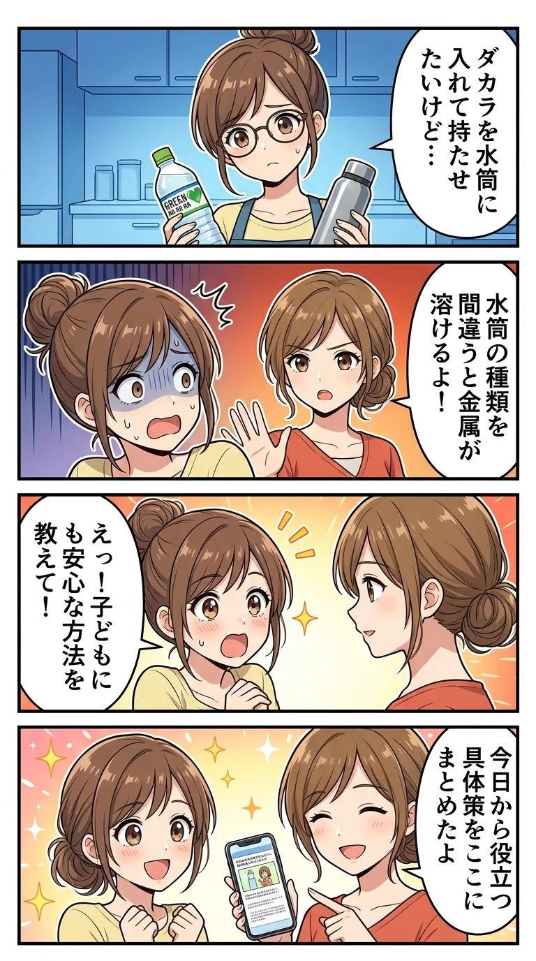 グリーンダカラ 水筒 大丈夫