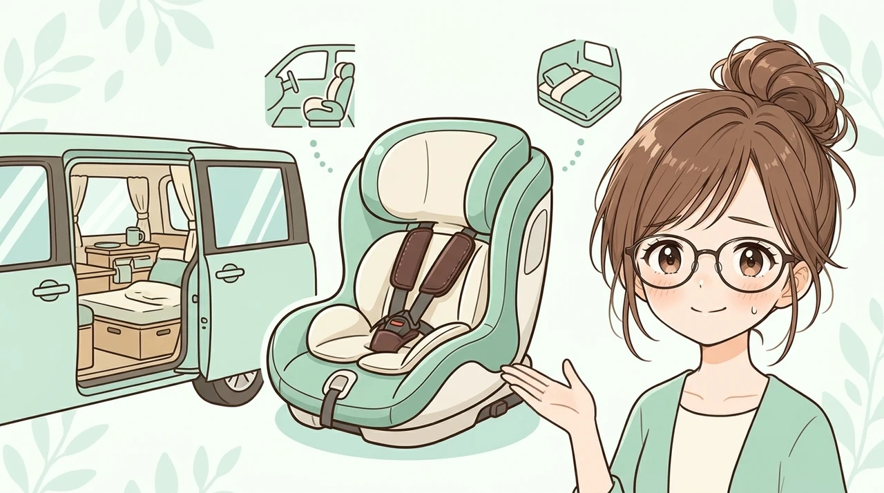 車中泊の邪魔にならないチャイルドシート選びのポイント