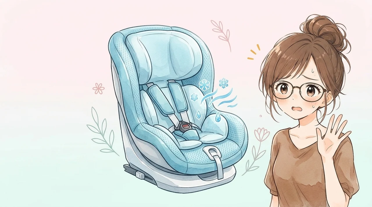 夏の車中泊で気をつけたいチャイルドシートの暑さ対策