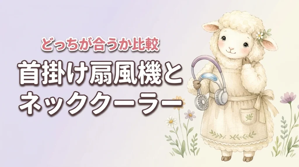 首掛け扇風機とネッククーラーの違いを徹底比較！あなたに合うのはどっち？