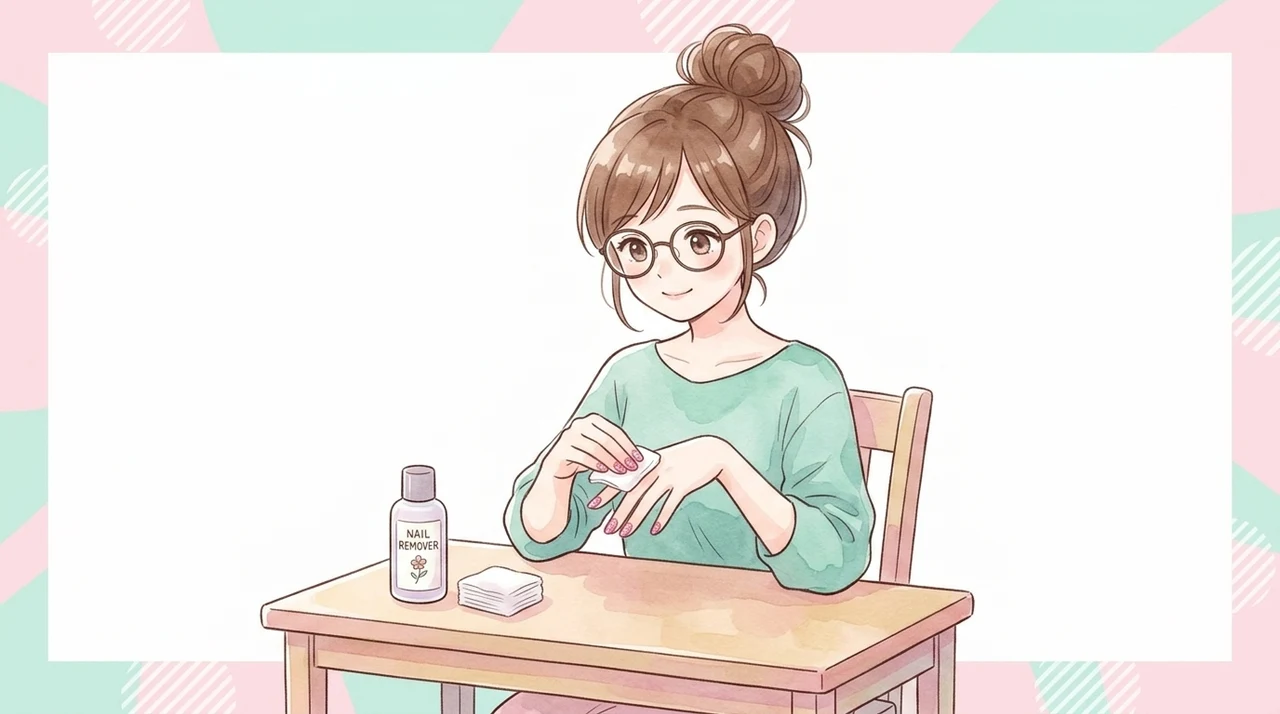 爪への負担を減らすネイルオフの方法