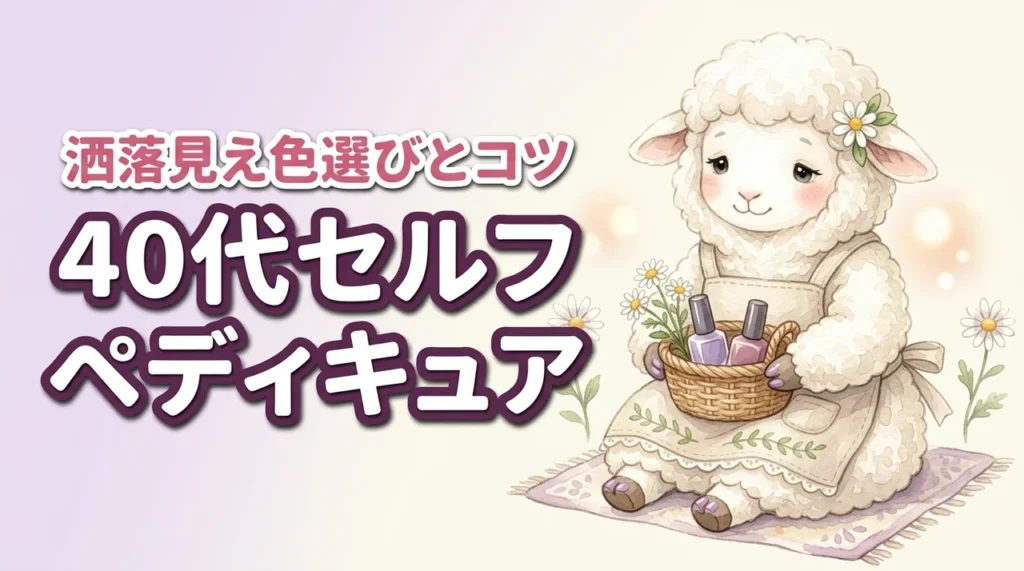 40代のペディキュアをセルフで洒落見えさせるには？年齢に合う色選びと失敗しにくい方法
