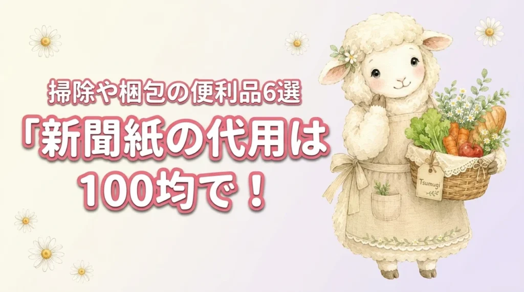新聞紙の代わりは100均で揃う！掃除や梱包に使える便利アイテム6選