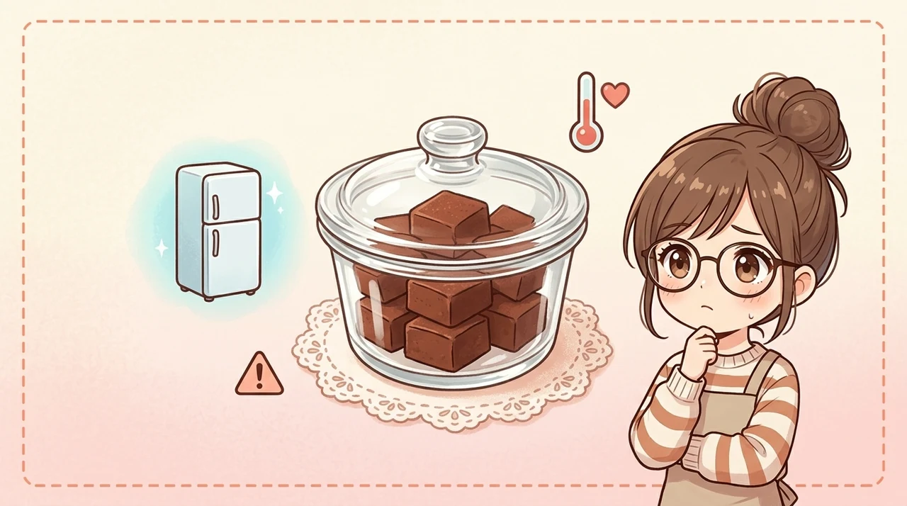 代用した生チョコの保存方法と注意点