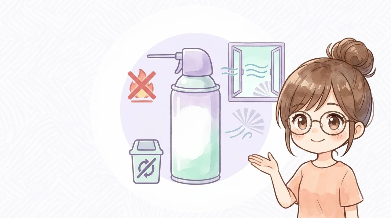 エアダスター使用時の注意点と廃棄方法