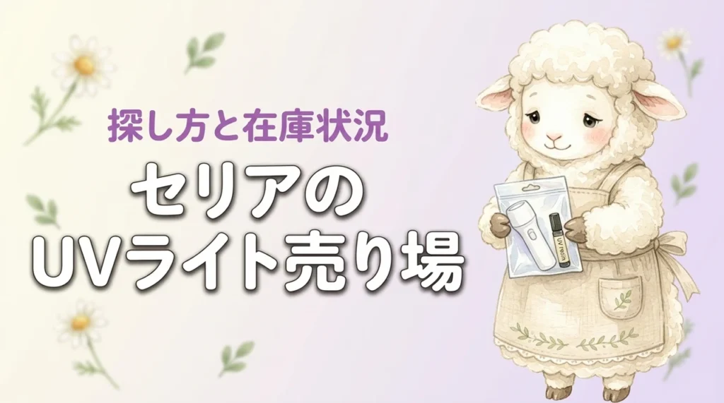 セリアのuvライト売り場はどこ？レジン用の探し方と在庫状況を解説