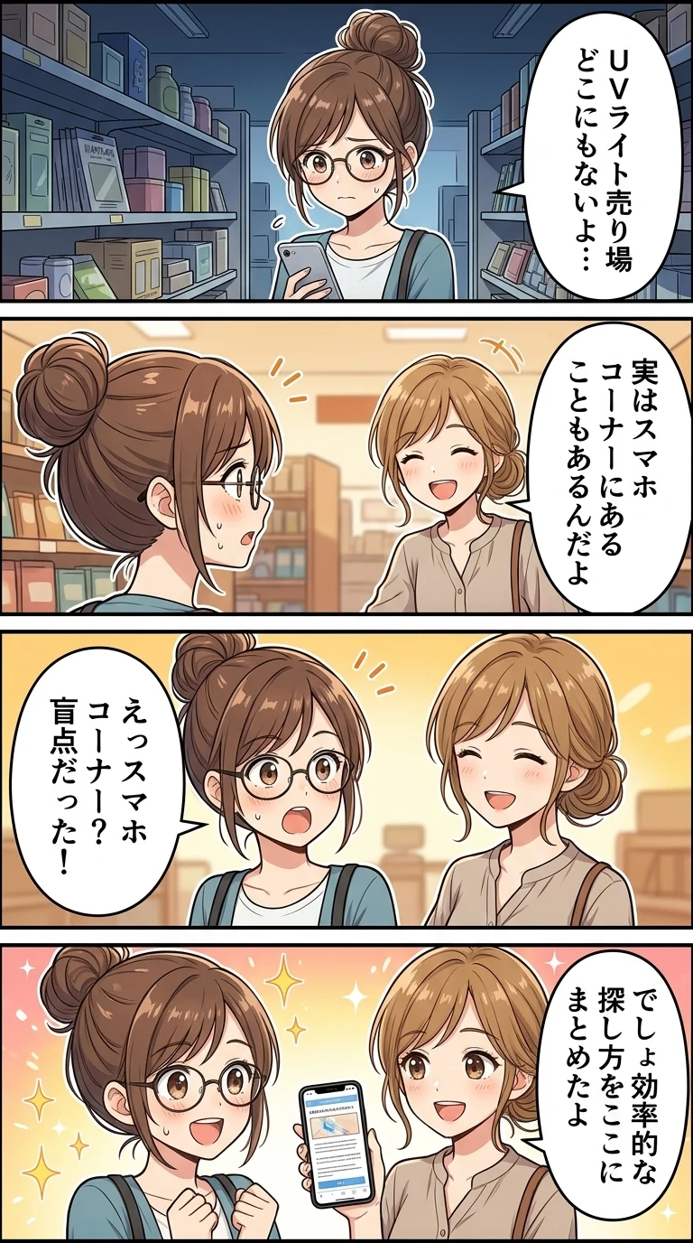 セリア uvライト売り場
