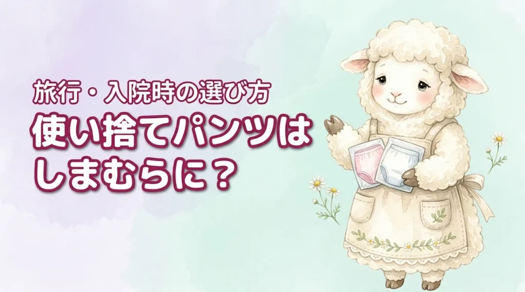 使い捨てパンツはしまむらで買える？販売状況を調査しました。旅行・入院向けの選び方も解説
