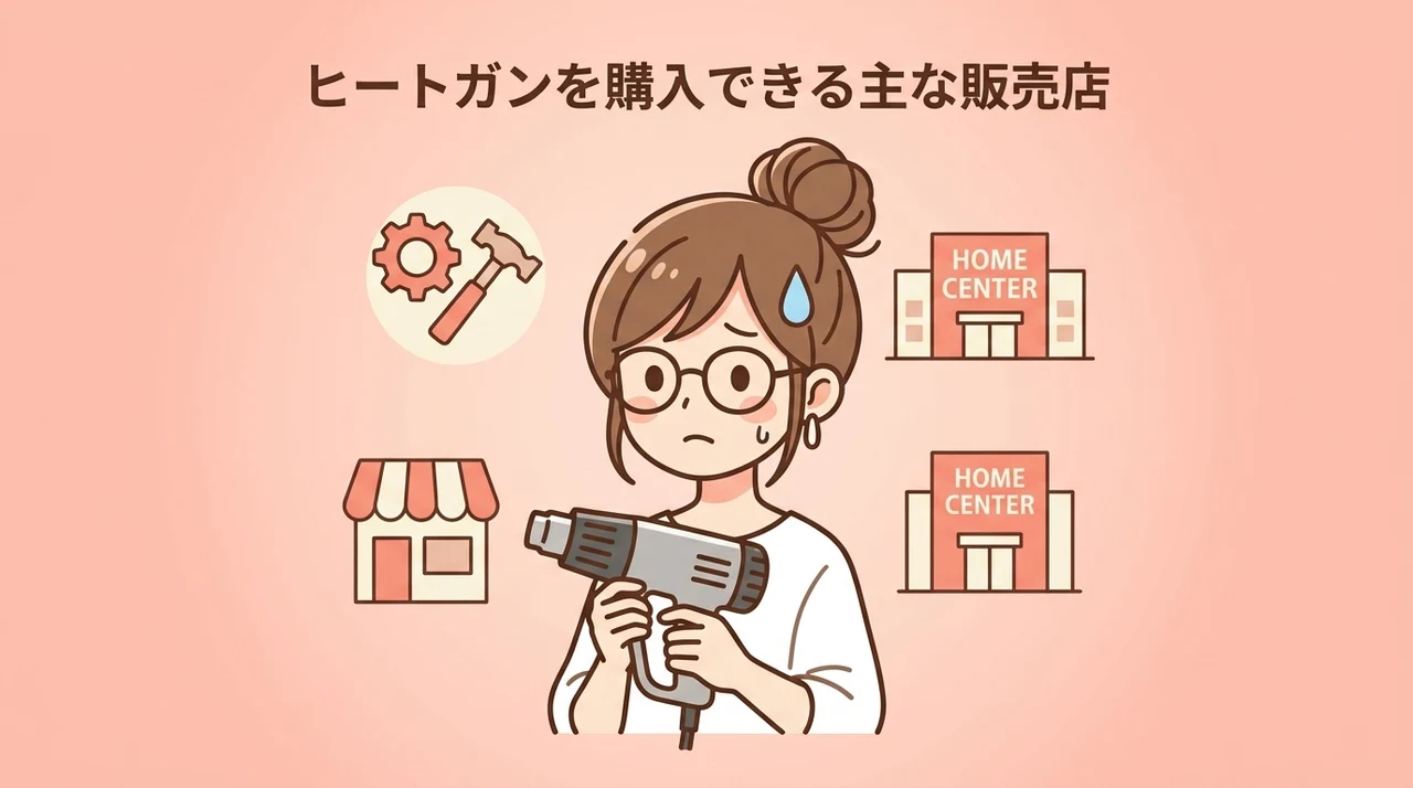 ヒートガンを購入できる主な販売店
