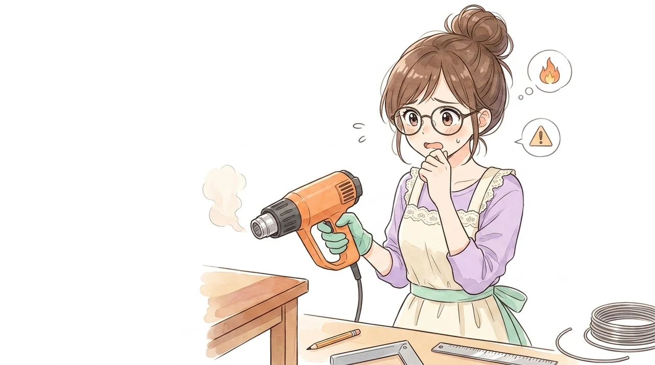ヒートガンを使うDIY初心者向けの注意点