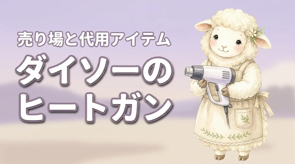 ダイソーのヒートガンはどこで売ってる？100均での取り扱いと代用アイテムを紹介
