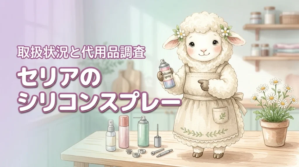 セリアのシリコンスプレーは買える？取扱状況と代用できる100均商品を調査