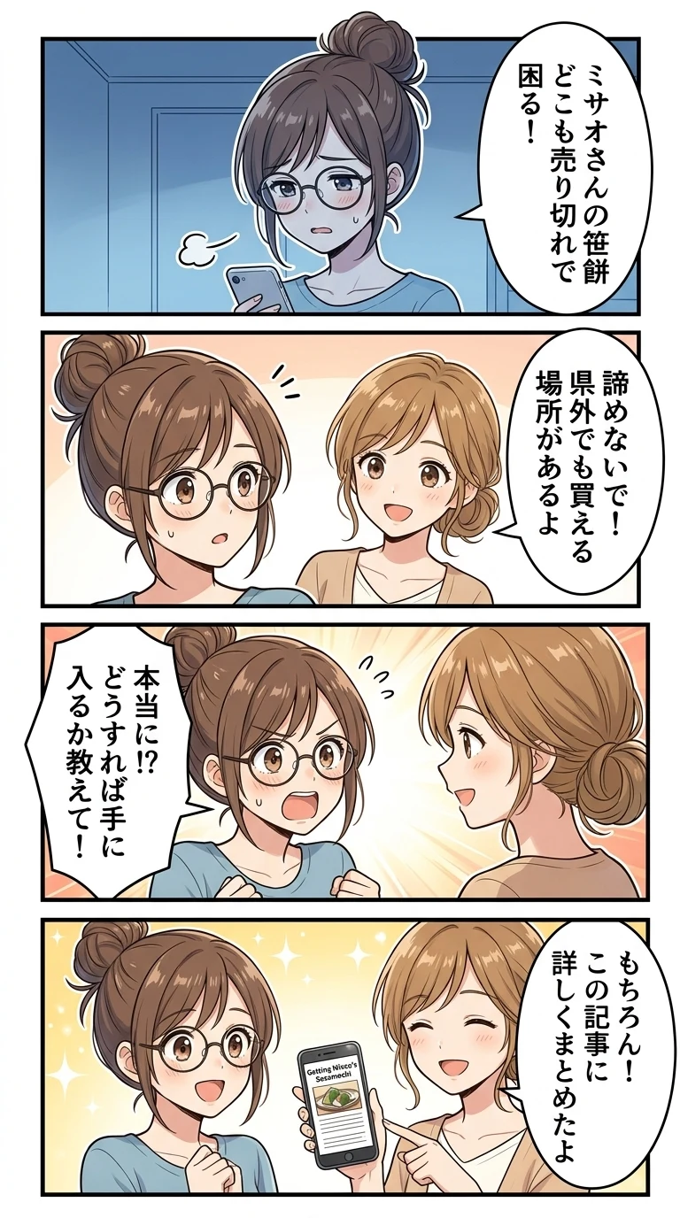 桑田ミサオ 笹餅 どこで売ってる