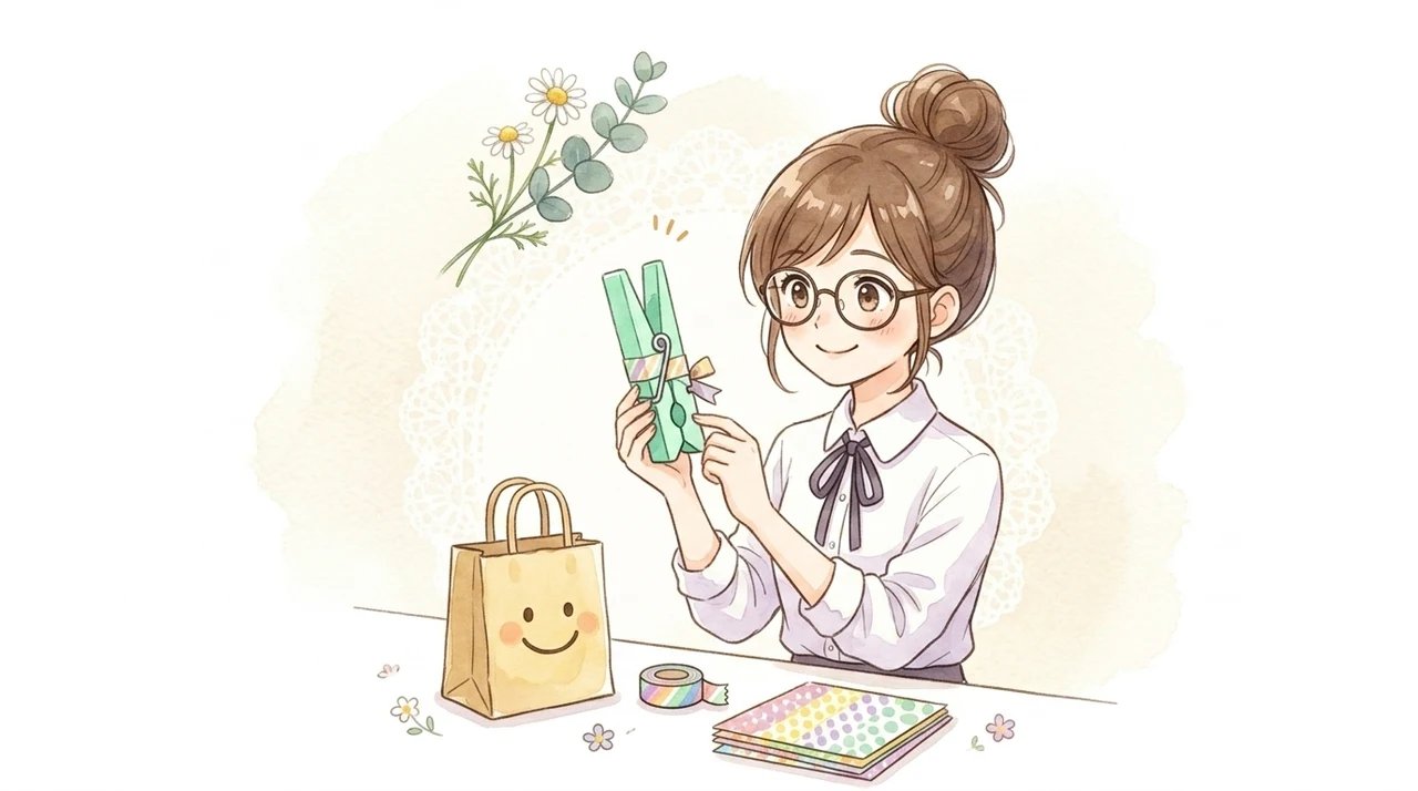 100均アイテムで作る代用クリップの作り方