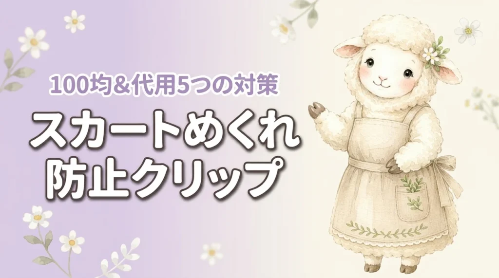 スカートめくれ防止クリップは100均で買える？代用アイデアと5つの対策