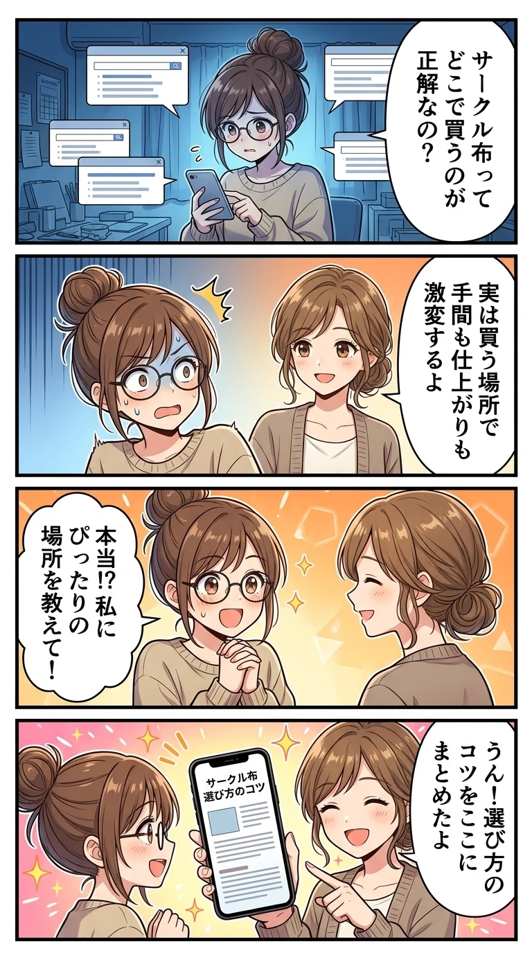 サークル布 どこで買う