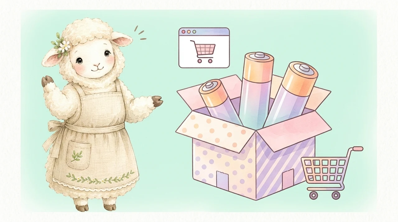 電池を通販で買うならどこがおすすめ？のイメージ画像（楽天市場・Amazon・Yahoo!ショッピング）