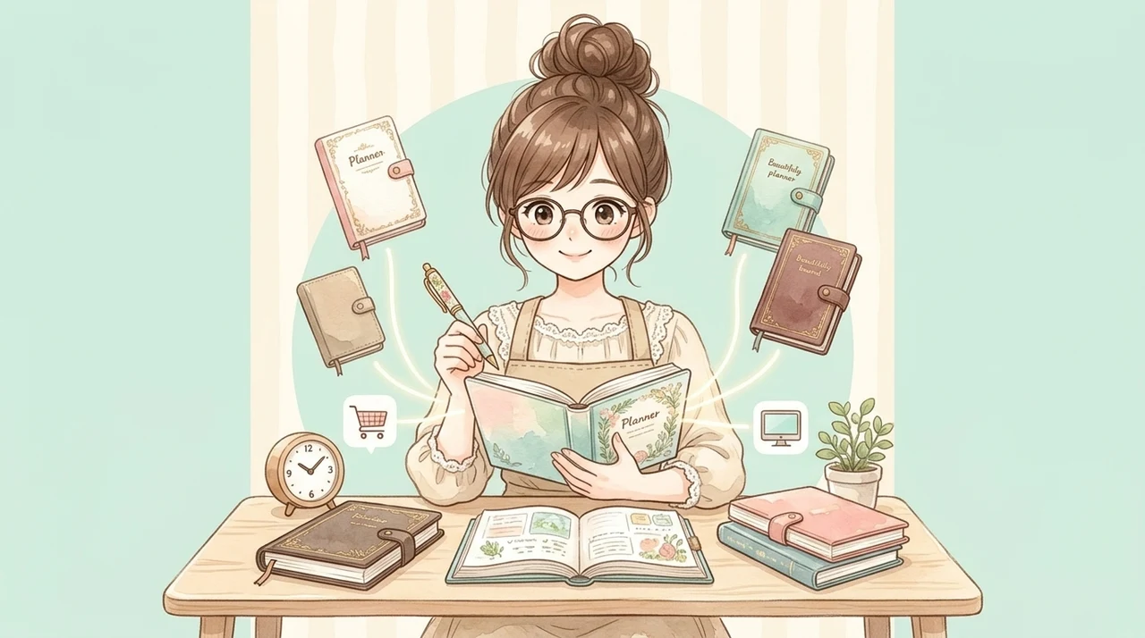 手帳を通販で買うならどこがおすすめ？のイメージ画像（楽天市場・Amazon・Yahoo!ショッピング）
